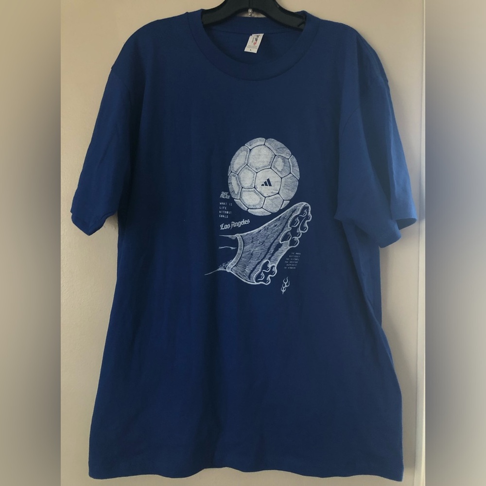 Adidas Royal Blue Cotton Tee